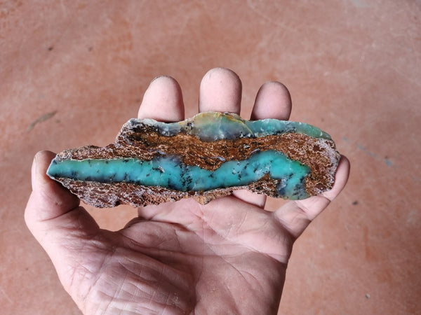 Polished Chrysoprase slab CH439