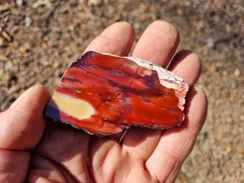 Polished Mookaite slab MK400