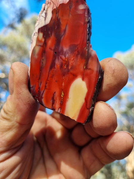 Polished Mookaite slab MK400