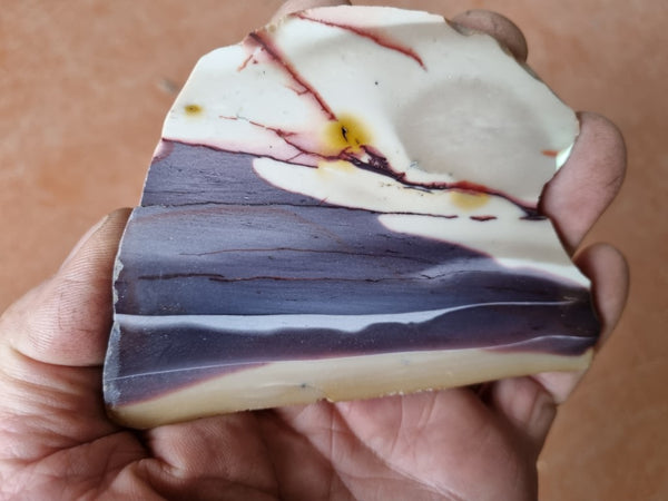 Polished Mookaite slab MK403