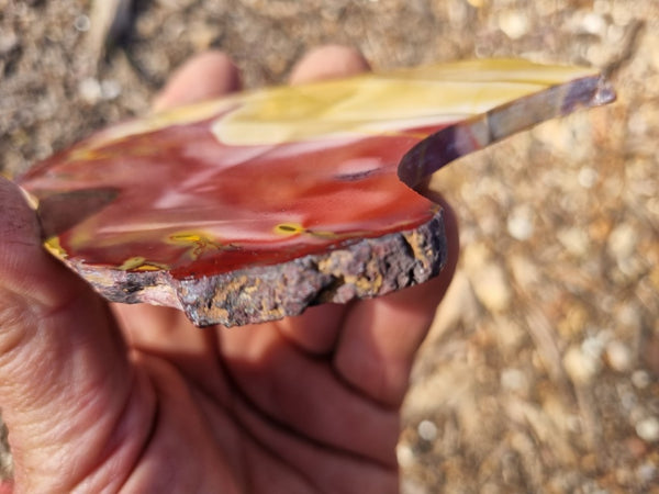 Polished Mookaite slab MK404