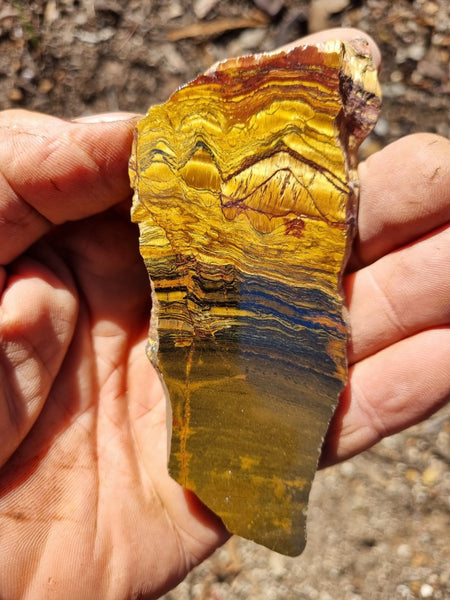 Polished Tiger Eye slab TE385