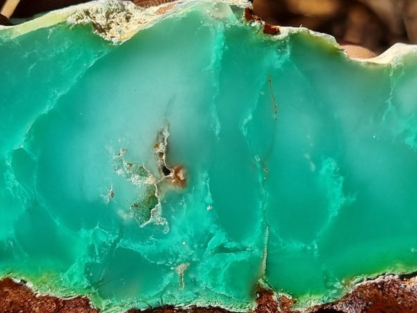 Polished Chrysoprase slab CH442