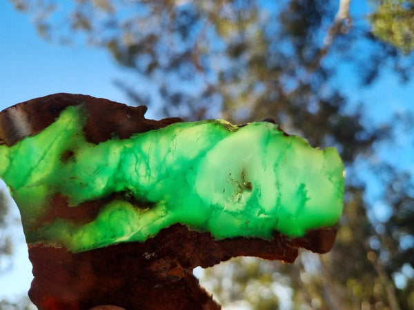 Polished Chrysoprase slab CH442