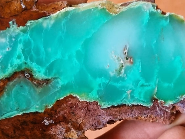 Polished Chrysoprase slab CH442