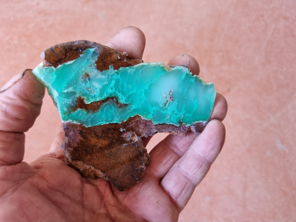 Polished Chrysoprase slab CH442