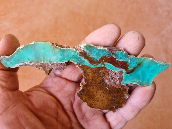 Polished Chrysoprase slab CH443