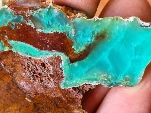 Polished Chrysoprase slab CH443