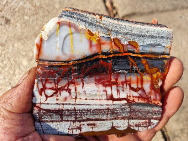 Sunset Jasper polished slab SU167