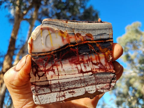 Sunset Jasper polished slab SU167