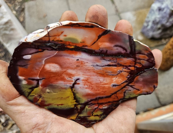 Polished Mookaite slab MK405