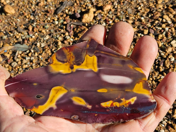 Polished Mookaite slab MK409