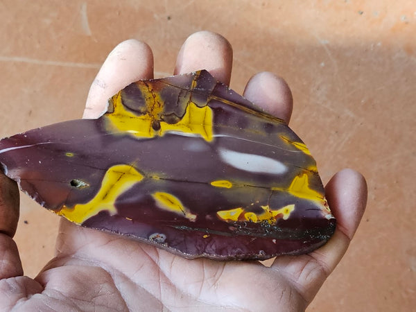 Polished Mookaite slab MK409