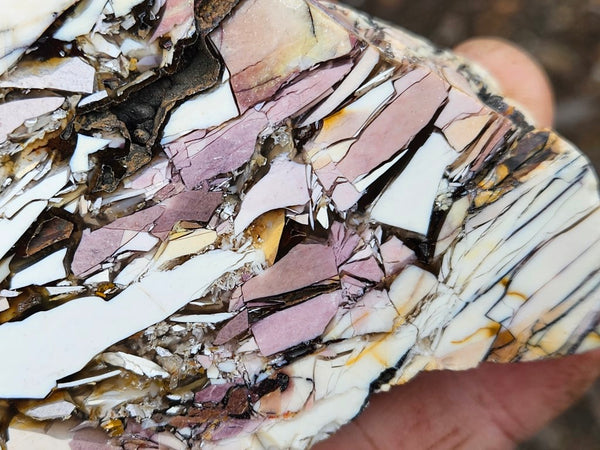 Polished Brecciated Mookaite rock BM295