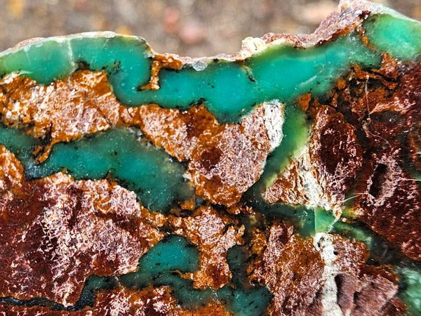 Polished Chrysoprase slab CH448