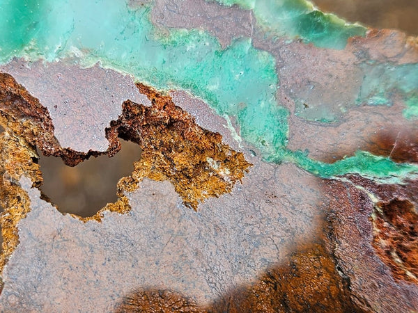 Polished Chrysoprase slab CH449