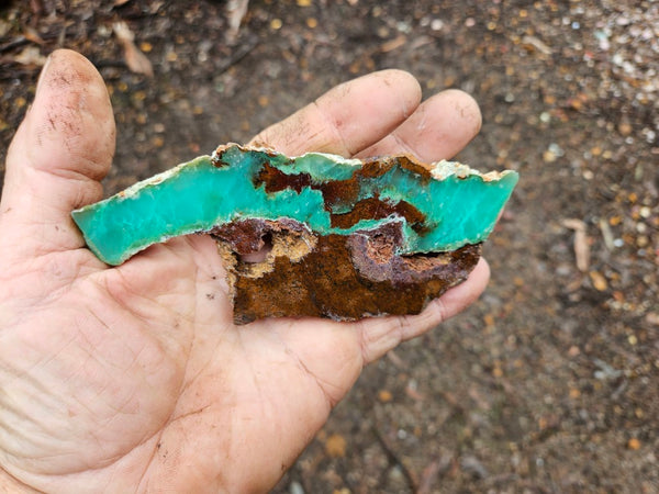 Polished Chrysoprase slab CH449