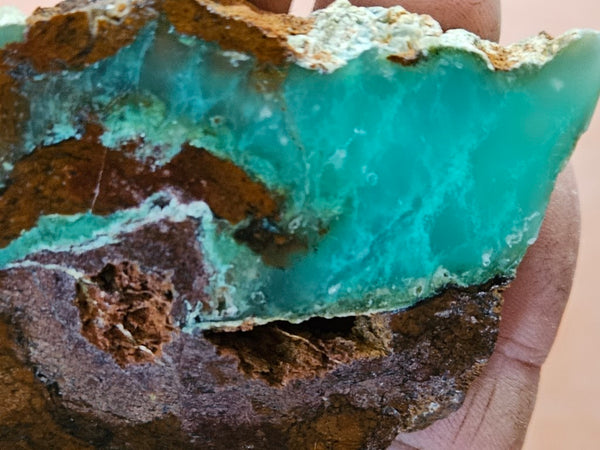 Polished Chrysoprase slab CH449