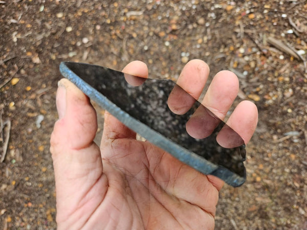 BJ114 Polished "Black Jade" Actinolite slab.