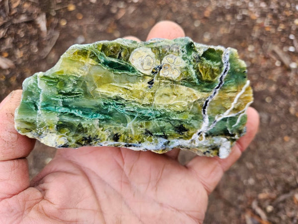 Polished Green Opal rock GRN96