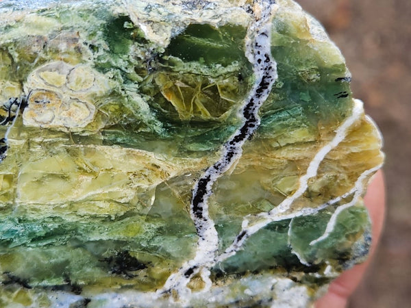 Polished Green Opal rock GRN96