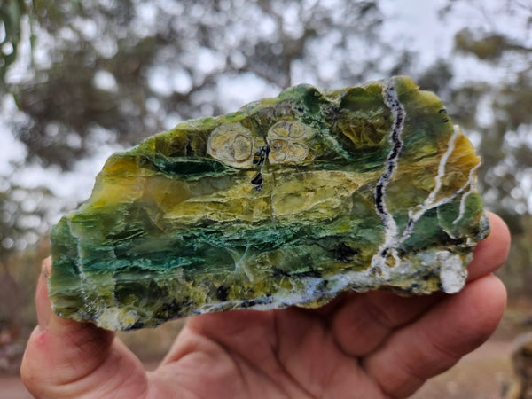 Polished Green Opal rock GRN96