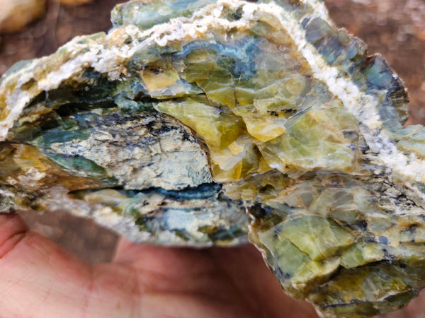 Polished Green Opal rock GRN95