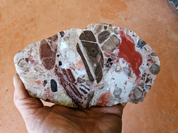 Polished Marillana Conglomerate slab MC111