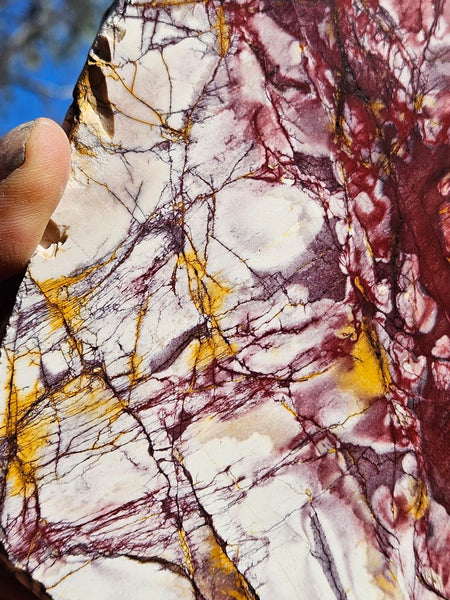 Polished Mookaite slab MK412