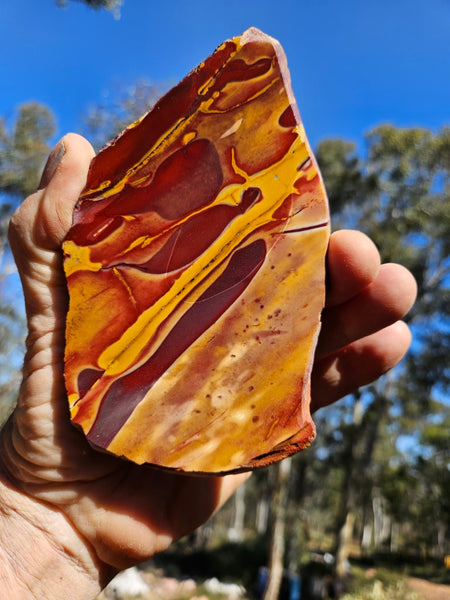 Polished Mookaite slab MK411