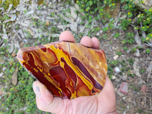 Polished Mookaite slab MK411