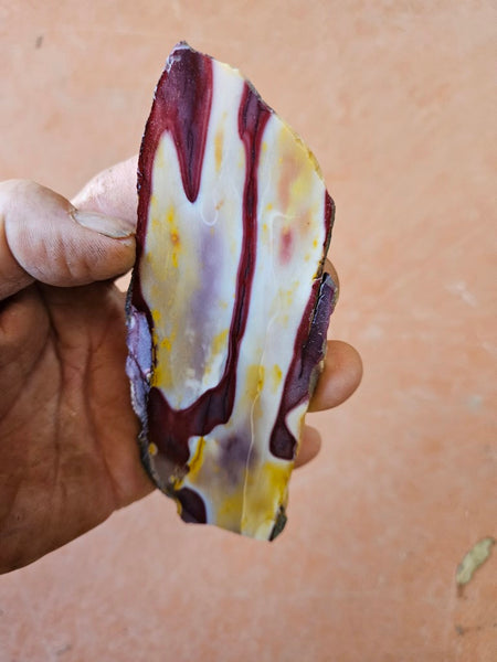 Polished Mookaite slab MK417