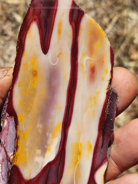 Polished Mookaite slab MK417