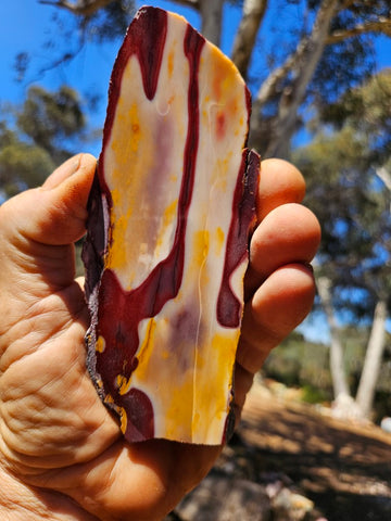 Polished Mookaite slab MK417