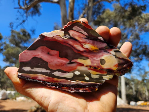 Polished Mookaite slab MK419