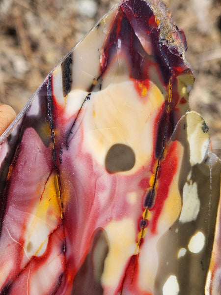 Polished Mookaite slab MK419