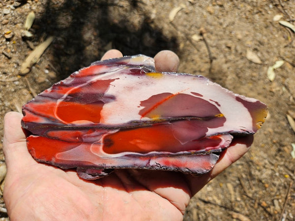 Polished Mookaite slab MK421