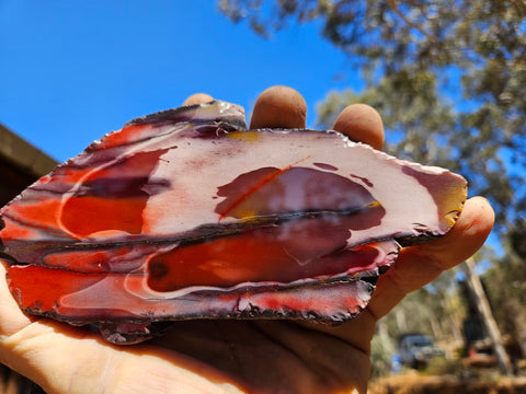 Polished Mookaite slab MK421