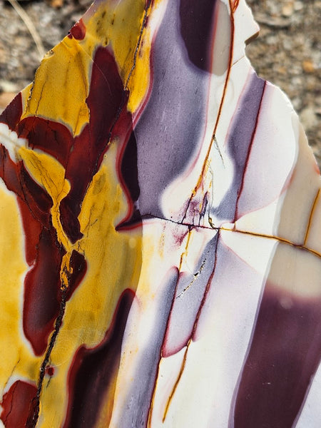 Polished Mookaite slab MK424