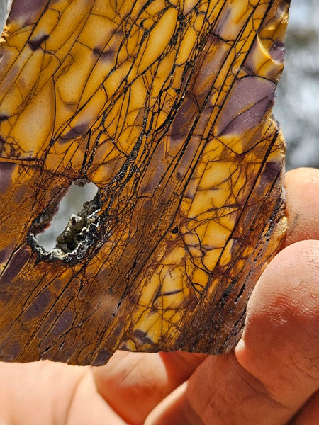 Polished Mookaite slab MK432