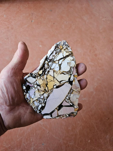 Polished Brecciated Mookaite slab BM299