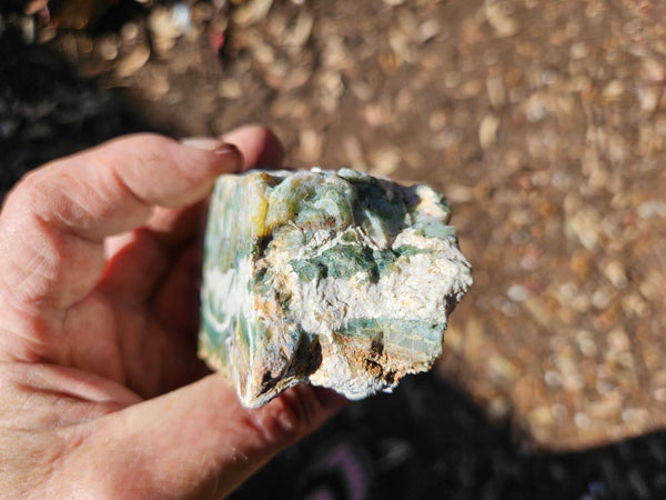 Polished Green Opal rock GRN102