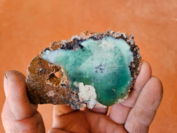 Polished  Chrysoprase slab CH452