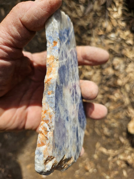 Polished Blue Lepidolite slab BL244