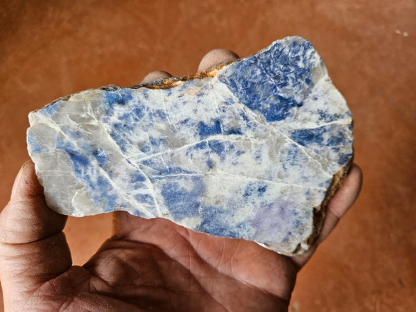 Polished Blue Lepidolite slab BL244