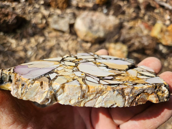 Polished Brecciated Mookaite slab BM302