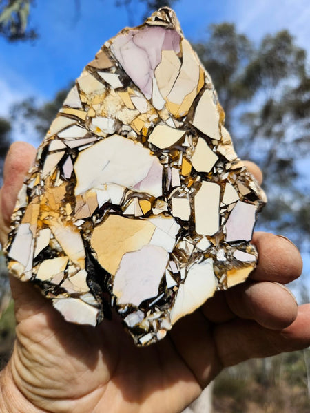 Polished Brecciated Mookaite slab BM302