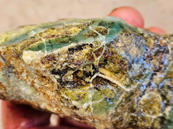 Green Opal  rough.  GOR 129