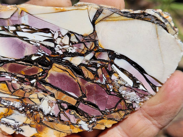 Polished Brecciated Mookaite slab BM304