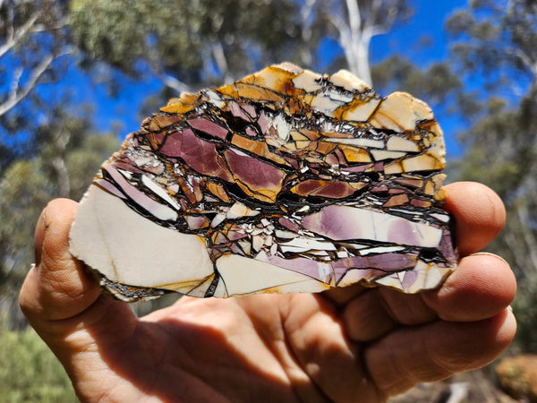 Polished Brecciated Mookaite slab BM304